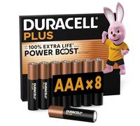 8 Piles Alcalines AAA / LR03 Duracell Plus