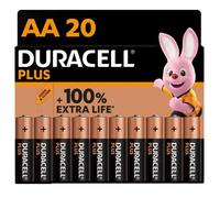 Duracell Plus Piles alcalines AA, 1,5V LR6 MN1500, paquet de 20