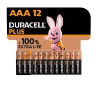 Duracell Plus Piles alcalines AAA, 1.5V LR03 MN2400, paquet de 12