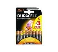 Duracell Plus Power AAA (5 piles + 3 gratuites)