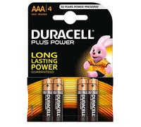 Duracell Plus Power Alkaline 1,5 V - Non-Rechargeable Batteries (Alkaline, Cylindrical, AAA, Black, Gold, plaquette thermoformée)