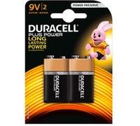 Duracell Plus Power piles alcaline 9 V (alcaline, Prismatic, 9 V, Noir, Or, ampoule)