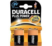 Duracell Plus Power Pack de 2 Piles Alcalines Type 9V