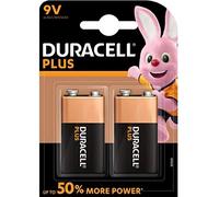 Duracell Plus Power piles alcaline 9 V (alcaline, Prismatic, 9 V, Noir, Or, ampoule)