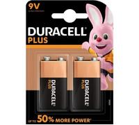 Duracell Plus Power Piles Alcalines Type 9v, Lot De 2