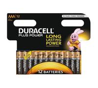 Duracell Plus Power Piles Alcalines type AAA, Lot de 12