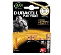 Duracell – Piles alcalines Plus Power – Type AAA – Pack de 8