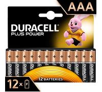 Duracell Plus Power Piles Alcalinestype AAA, Lot de 12 piles