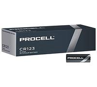 10 Piles CR123 Duracell Procell Lithium 3V