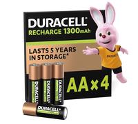 Duracell 4 LR06 1300mAh Batterie rechargeable Hybrides nickel-métal (NiMH)