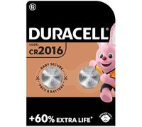 Duracell Spéciale Piles Bouton Lithium type 2016, Lot de 2