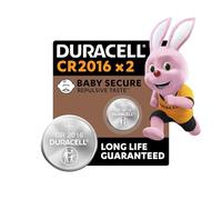 Duracell Spéciale Piles Bouton Lithium type 2016, Lot de 2