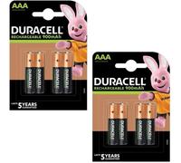 Duracell StayCharged - Piles Rechargeables AAA - Pack de 8