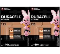 Duracell Ultra Lithium Lot de 4 piles CR123 3 V pour appareil photo numérique - équivalentes à DL123, EL123A, CR123A et CR17345
