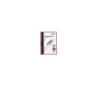 Duraclip 30 protège documents PVC Rouge, Transparent