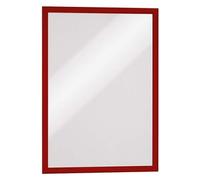 DURABLE Cadre d'affichage adhésif Duraframe 488303 – A3 Rouge – Lot de 6