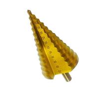 DURAGS Jeu de forets étagés de 4 à 52mm, Fraise à cannelure Droite en Titane for Le Travail du Bois, Feuille de métal en Aluminium, ouvre-Trou