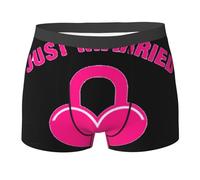 DURAGS Just Married Print Boxer pour homme avec élastique élégant, noir, XX-Large