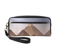 DURAGS Trousse de maquillage portable avec imprimé pétales de rose rouge, la petite trousse de maquillage parfaite pour les voyages, Pyramides d'Égypte 2, One Size