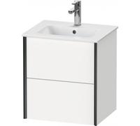 Durait XViu 4315 meuble sous-lavabo mural, 2 tiroirs, pour lavabo ME by Starck 233653, 510x420 mm, XV43150B153, Couleur: champagne mat/noir marron foncé