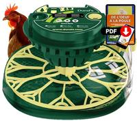 Dural’s DX3© Couveuse Oeufs Automatique 12 Oeufs | Température & Humidité Contrôlées | Retournement Auto & Mire-Œufs LED | Certifiée CE | Pour Poule, Caille, Canard, Oie