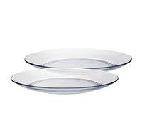 Duralex Assiette plate Lys 28 cm transparente – Lot de 6