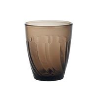 Duralex Beau Rivage 1008CR06A0111 Lot de 6 verres à eau, à jus de fruit, en verre, marron, 250 ml