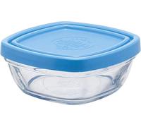 Duralex Stacking verre carré Lunchbox - Ingrédients alimentaires et couvercle Bowl - 9cm - Paquet de 1