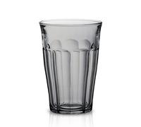 Duralex® Collection Le Picardie®|Verre à Eau,jus, Soda Couleur Gris 36 cl | Lot de 6 pièces | Verre Ultra résistant aux Rayures, Compatible Micro-Ondes et Lave-Vaisselle, Made in France