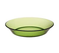 Duralex Collection Lys |Assiette creuse en verre Couleur Vert 19,5 cm |Lot de 6 pièces |En verre ultra résistant, Compatible Lave-Vaisselle, Made in France