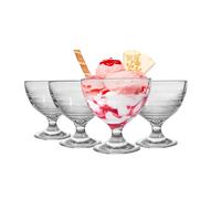 Duralex Gigogne verre sundae Dessert Bowls 250ml avec tige x6