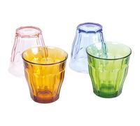 DURALEX Lot 4 gobelets 25 cl Marine / Rose / Vermeil / Vert - Picardie - 80 ans