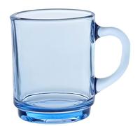 Duralex Lot de 6 tasses empilables en verre trempé 26 cl, tasses de cuisine durables pour café, thé, petit-déjeuner, usage quotidien, lot de tasses en verre de la collection Versailles