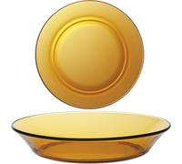 Duralex Lys Vermeil Assiette creuse, 19.5cm, verre, ambre, 6 pièces