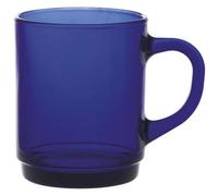 Duralex® Collection Versailles|Mug à thé en verre avec anse Saphir 26 cl|Lot de 6 pièces|Verre ultra résistant, Compatible Lave-Vaisselle, Made in France, Empilable
