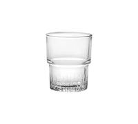 Verre bas empilable - DURALEX - Lot de 4 - 16 cL - Verre hygiénique - Design classique