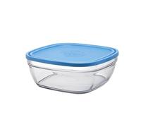 Duralex - Saladier Carre 23Cm avec couvercle Bleu Lys