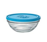 Duralex - Saladier Rond 17Cm avec couvercle Bleu Lys