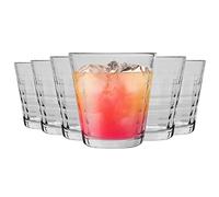 Duralex Verres è Boire Prisme - Gobelets 220 ML pour Eau, jus - Transparent - Paquet de 12