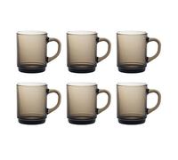 Duralex Versailles 4020CR06 Lot de 6 tasses en verre fumé 260 ml