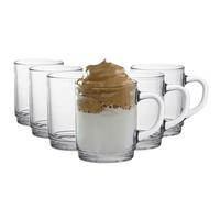 Duralex Versailles verre mugs à café tasses pour le thé 260ml Effacer x6