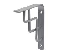 Duraline Angle Step Support d'étagère d'angle | 14,5 x 14,5 cm | Argent