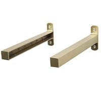 Duraline Lot de 2 supports d'étagères pour étagères Doré 18 x 235 mm