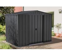 Duramax Abri de jardin en métal imitation bois anthracite - 4,75 m² - DUGH86PR