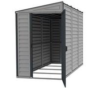 Abri de jardin GENERIQUE Duramax Abri de Jardin PVC Adossable 4X8 - gris anthracite