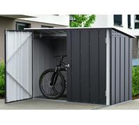 Duramax Abri vélos en acier galvanisé anthracite - 203 x 101 x 145 cm - DUBKSTORE_AN