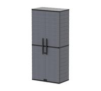 Duramax Armoire de jardin en résine - 88 x 47 x 177 cm - DUTALLCABINET_GREY