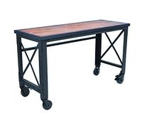 Duramax Table de Travail Industrielle à roulettes en Bois Massif pour la Maison, Le Bureau, Le Garage, l'atelier et Plus Encore. Meuble Roulant Multifonctionnel, capacité de 150 kg, 158 x 61 x 94 cm
