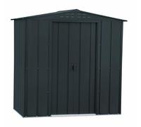 Duramax TOP Shed 6 x 4 (2.17 m²) Abri de jardin en métal, fabriqué en acier galvanisé, structure de toit renforcée, abri de jardin en métal sans entretien et résistant aux intempéries, Anthracite