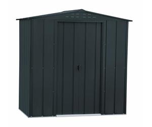 Duramax TOP Shed 6 x 4 (2.17 m²) Abri de jardin en métal, fabriqué en acier galvanisé, structure de toit renforcée, abri de jardin en métal sans entretien et résistant aux intempéries, Anthracite